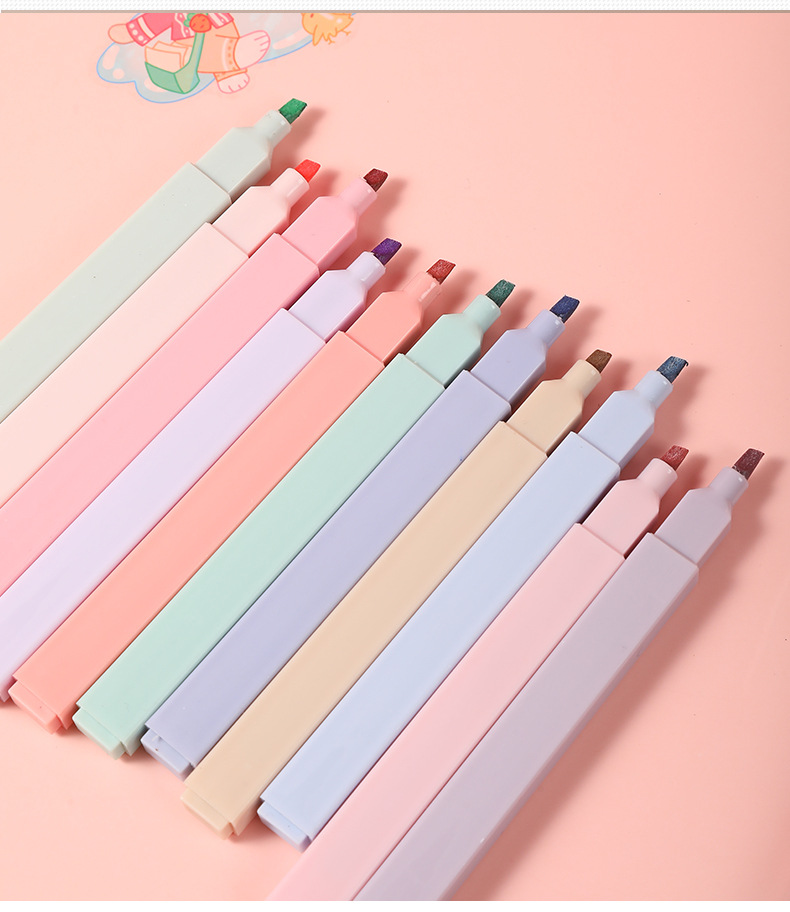Mixed materials Material Solid Color Pattern Simple Style Style 1 Set Solid Color Class Learning Daily Mixed Materials Simple Style Fluorescent Pen