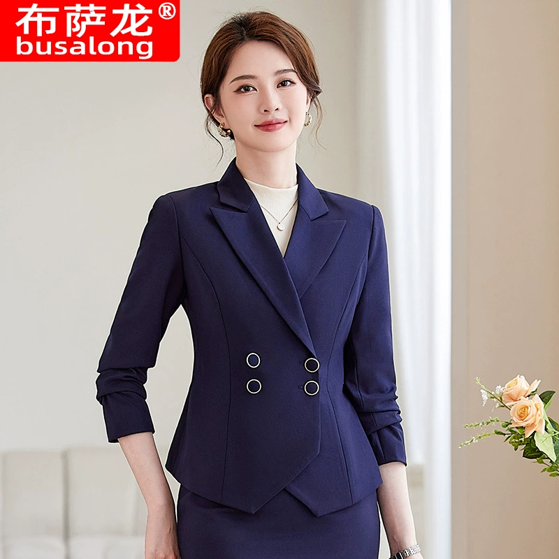 2024 новый стиль busalong busalong женский с длинными рукавами профессиональный костюм брюки костюмный комбинезон женский 9391