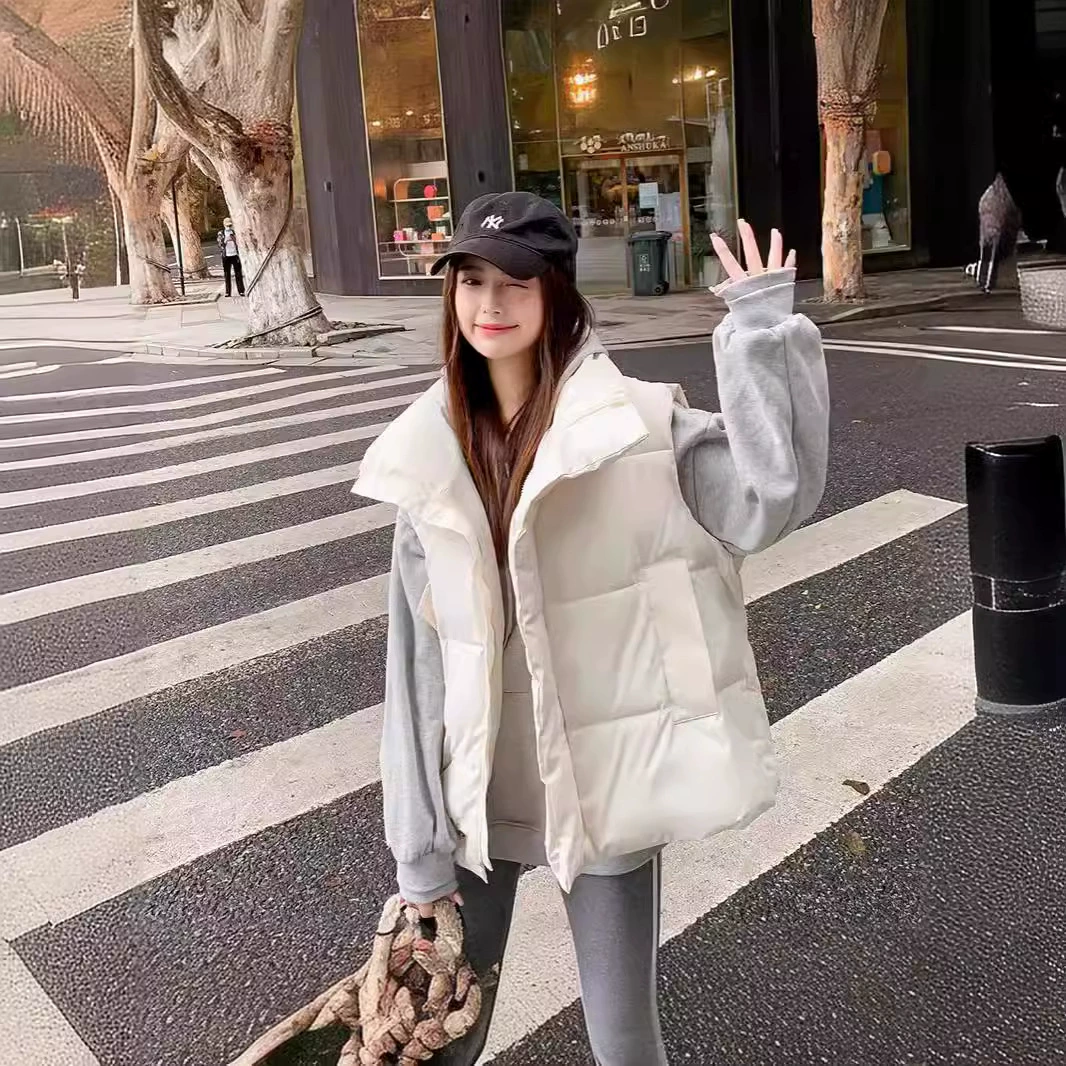 2024 новый хлопковый жилет студентка корейского зимнего пальто свободная хлопковая куртка