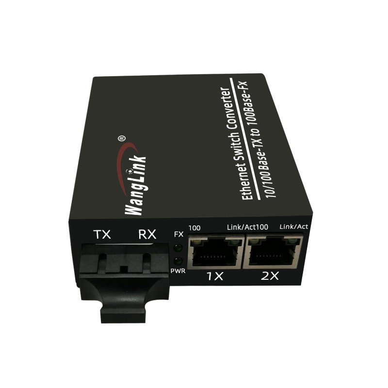 百兆/千兆1-120公里百兆多模双纤光纤收发器1光2电光电转换器SC