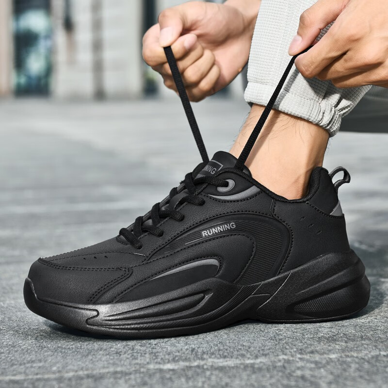 2025 tamaño king 47 zapatos de hombre zapatos deportivos ensanchados de cuero impermeable zapatos deportivos casuales zapatos de running zapatos de hombre image 3