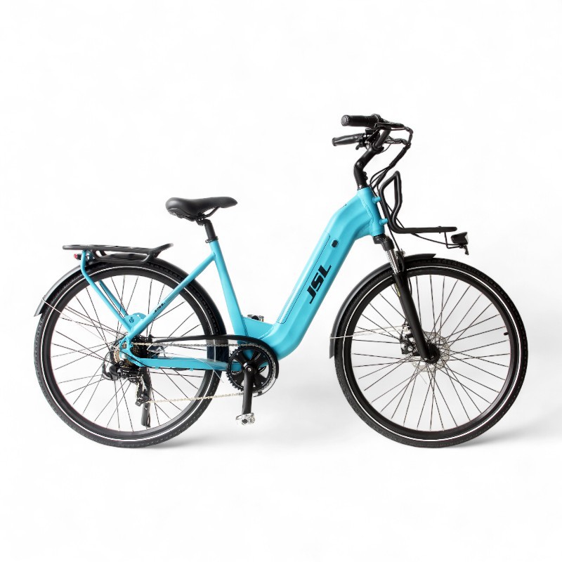 (Only for Export) 2024 New Aluminum Alloy Frame 700C Women's City Commuter Electric Bicycle