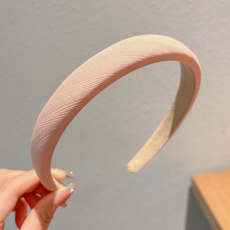 Hermosa y dulce banda de cabello rosa para mujeres, banda de cabello de alta presión craneal, banda de cabello diaria, banda de cabello de niña, tocado de tarjeta de cabello de corazón