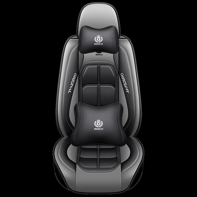 stain-resistant breathable car seat cover | Universal seat cover - elegant-gray-single-seat