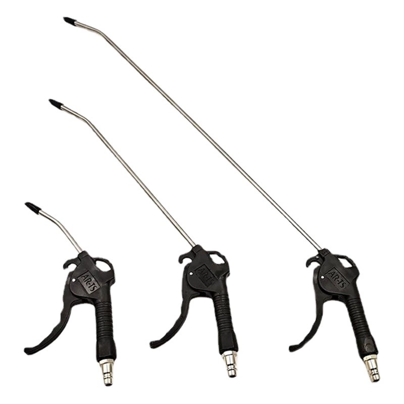 Поставка на складе черной ручки медный провод пластиковый пистолет для выдувания пыли удлиненный пневматический пистолет с соединением серого пистолета большой объем воздуха