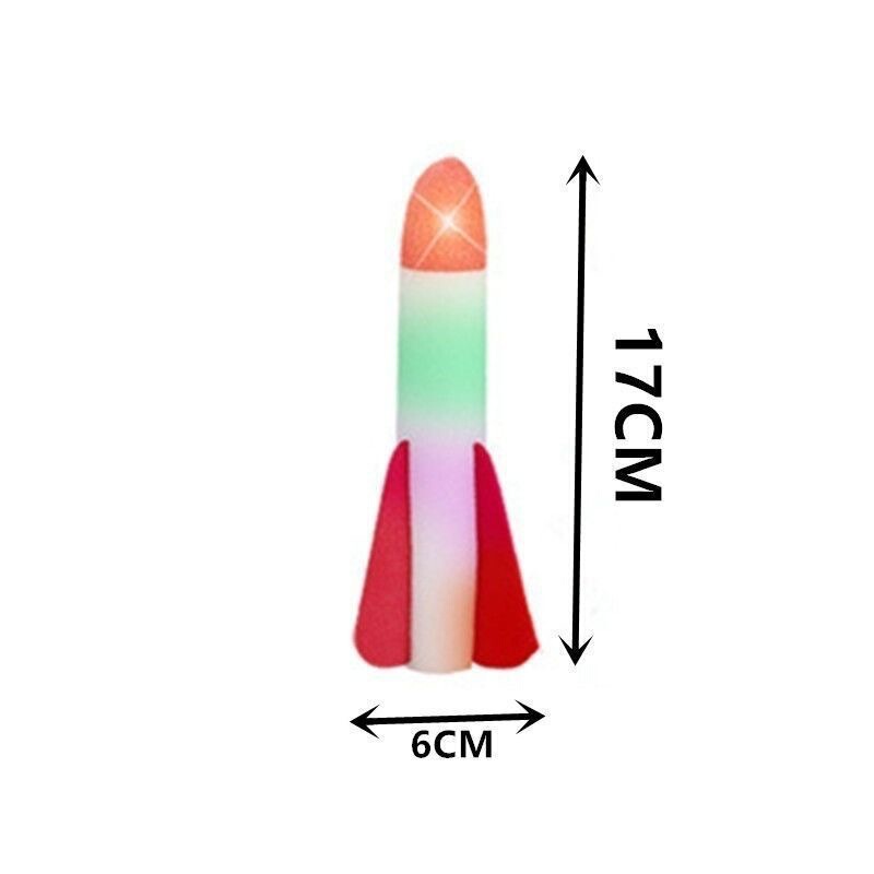 インターネット有名人ロケット飛行ロケット足踏み式子供のおもちゃ屋外飛行飛行砲教育フラッシュおもちゃ|undefined