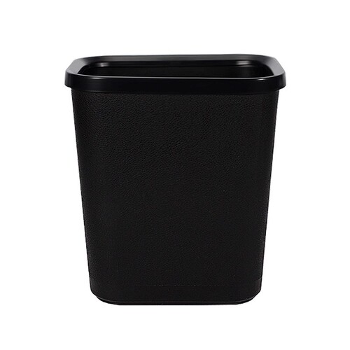 Trash can without lid household creative simple large hotel flame retardant plastic square round thick waste bin commercial
