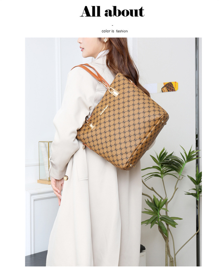 2024 New Fashionable and Trendy Six piece Set Mother Single Shoulder Crossbody Handbag Women's Bag_voghion.com