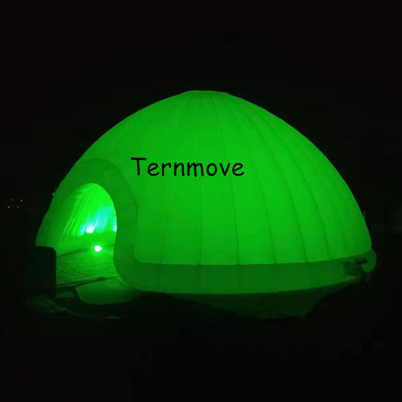 充气半圆灯光泡泡帐篷广告宣传美陈拍摄道具inflatable dome tent