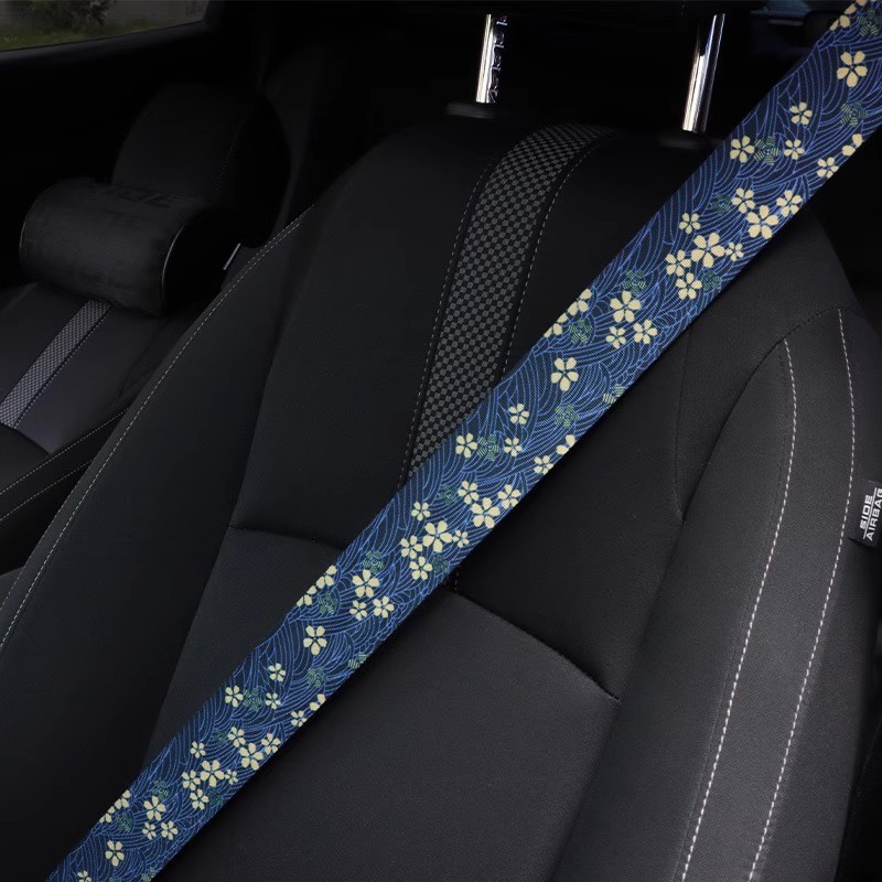 Car modification belt and wind carp seat safety belt 4.8cm wide color modification belt woven