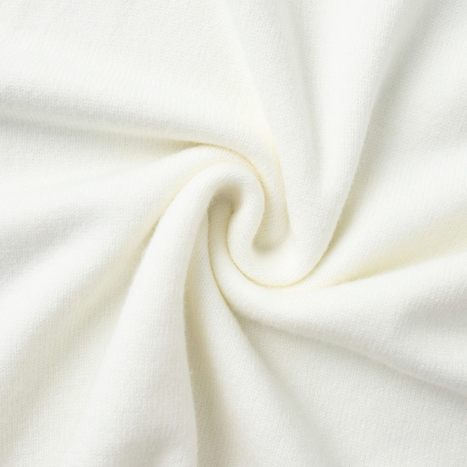 Bộ đầm áo len cổ cao dài tay phối chân váy dài dệt kim form rộng nữ — 50% Visco, 30% Polyester, 20% Nylon, Màu trắng be, Màu xanh lam, Màu xám chi tiết 31