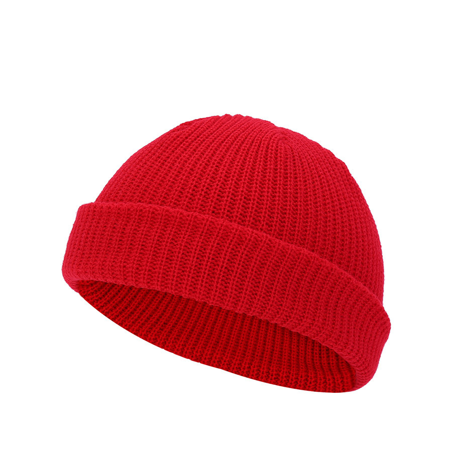 Guapi Short Cold Dome Street Knitted Hat High Elasticity_voghion.com