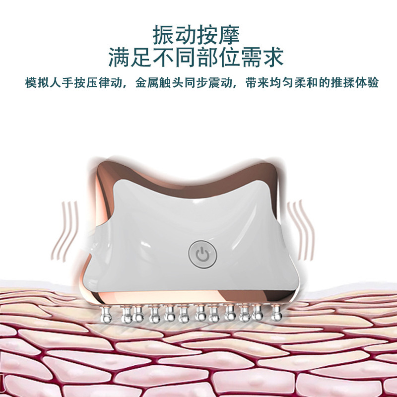 Instrumento meridiano EMS cuerpo entero cuello masajeador hogar facial eléctrico raspado instrumento cabeza y pierna dragado meridiano cepillo image 4