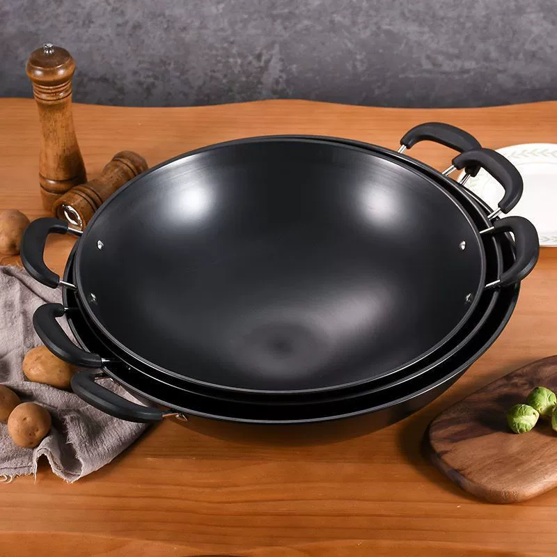 potка с крышками 38-47см старого образца, двойная уха, жарение на сковороде, без покрытия, круглый дно, большая чугунная кастрюля без крышки газовая плита