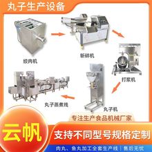 鱼丸生产设备流水线丸子成型机肉丸加工生产线全套打浆成型水煮线