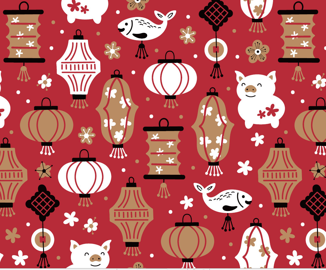 Papel de embalaje de estilo chino papel de regalo de boda rojo festivo Año Nuevo Festival de Primavera DIY papel de regalo