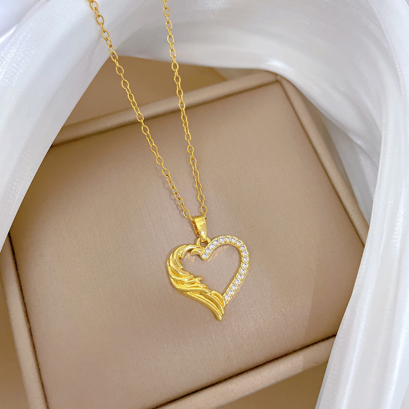 Full Diamond Personality Necklace Luxury Temperament Clavicle Chain_voghion.com