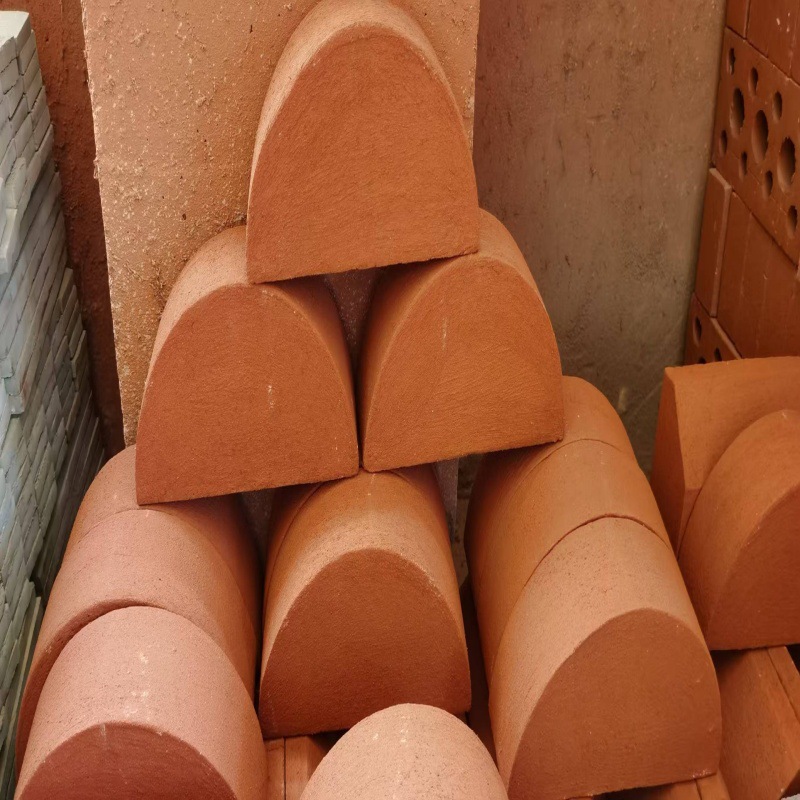 红色耐磨烧结砖陶土面包砖路面广场砖公园停车井字砖路沿砖透水砖