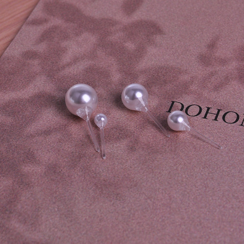 Freshwater resin pearl earrings earrings women's earrings set stall jewelry round wholesale perfect round new Chinese style