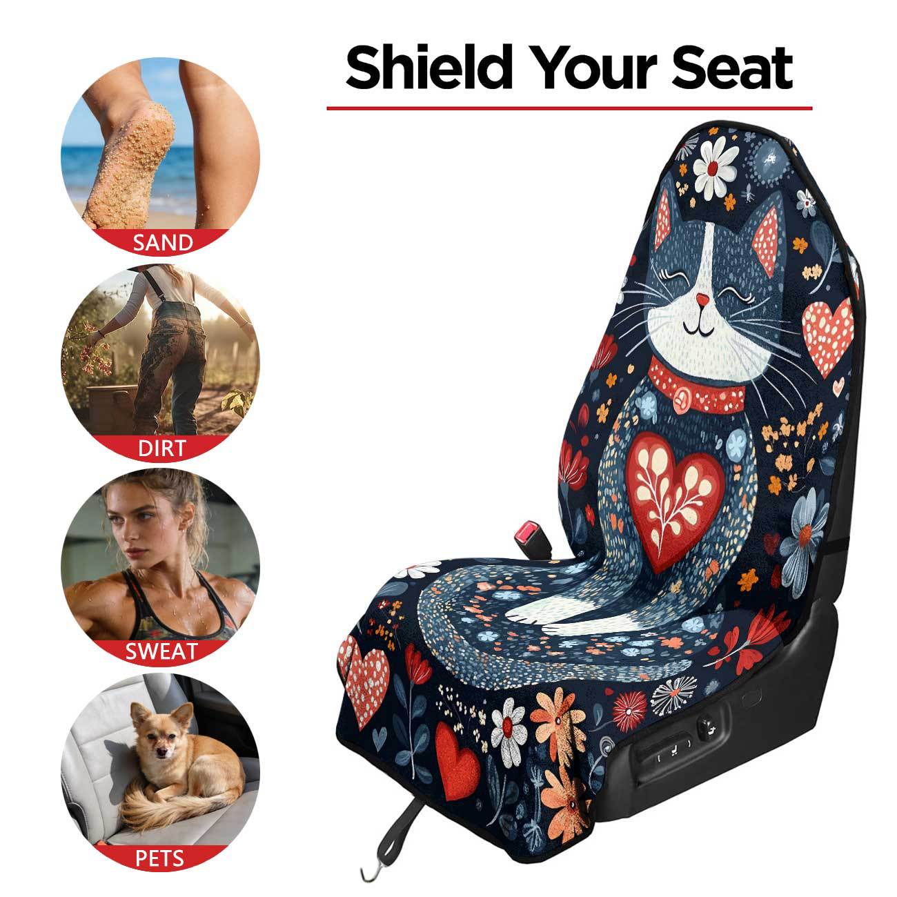Car seat towel cover front seat protector suitable for gym and exercise, universal for all seasons, car use 44