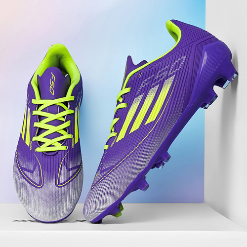 F50 New Student Low-Top Football Shoes with Long studs for Match and Training, Youth Sports Football Shoes