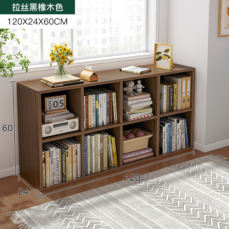 Estantería Estante de piso Estante de piso Estante de libro corto Dormitorio Combinación libre Gabinete de rejilla Ventana salediza Gabinete de almacenamiento de balcón Armario de almacenamiento