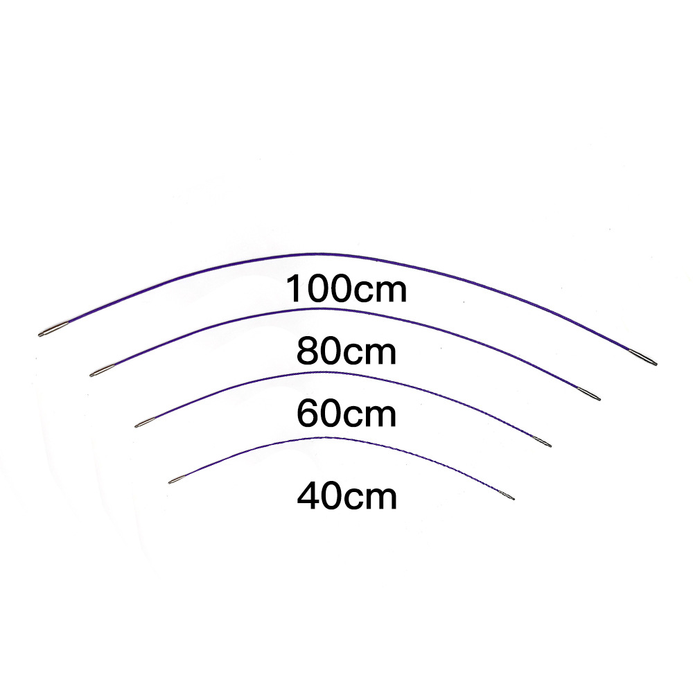 Herramientas de crochet transfronterizas carbonizadas de bambú alfombra desmontable crochet tunecino crochet un conjunto de 12 conjuntos de crochet