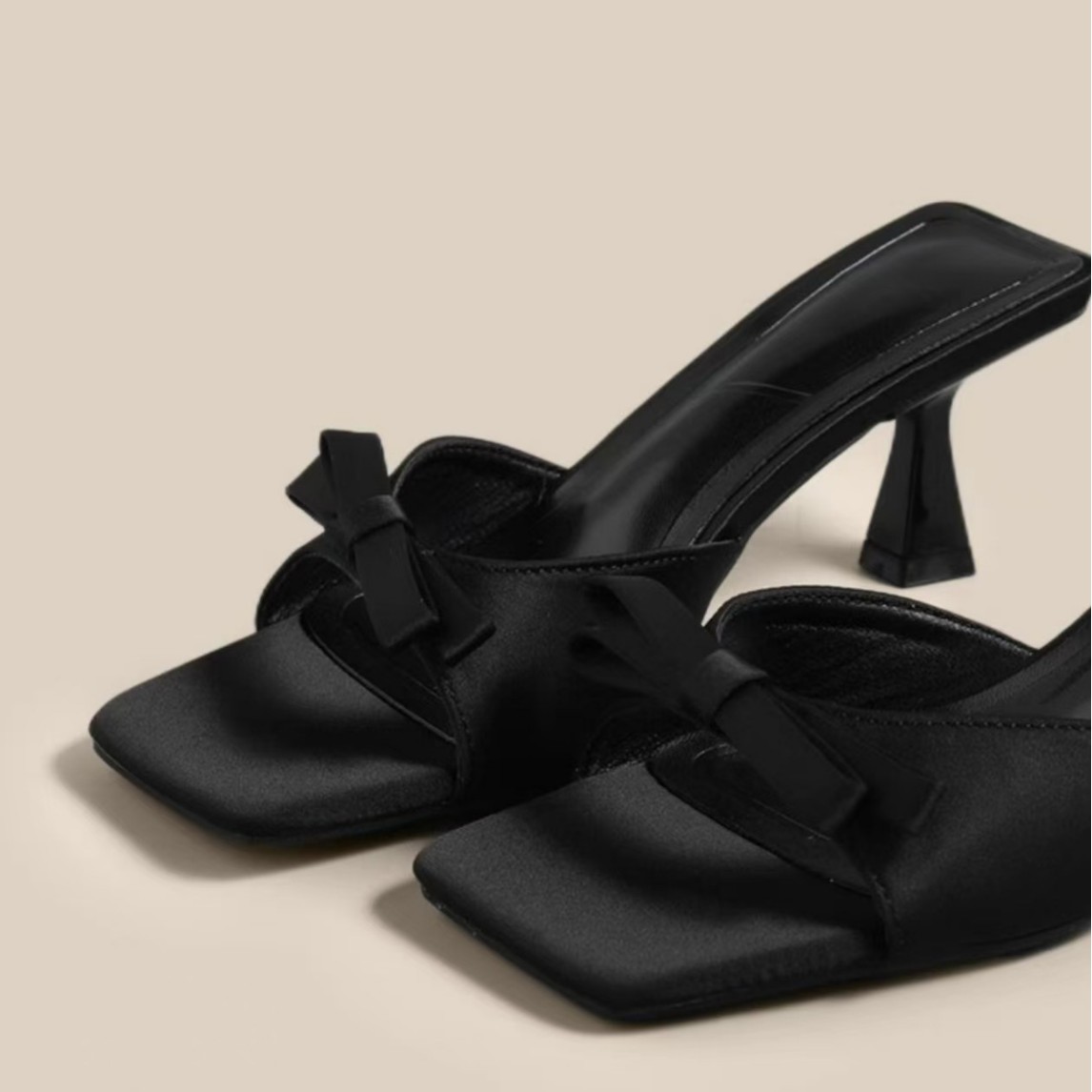 Elegant high heels square toe, sexy sandals