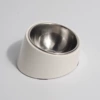 Tilled bowl-white
