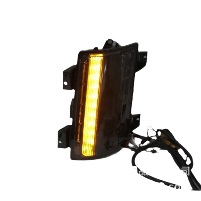 Aplicable a 18 - 21 Jeep Wrangler JL rueda de ceja luz lateral luz de corriente luz de dirección deportiva luz diurna