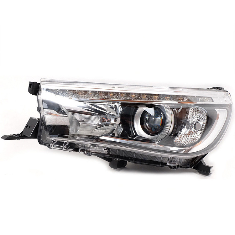 Aplicable a 15 16 pickup HILUX REVO con luz diurna LED faro iluminación delantero