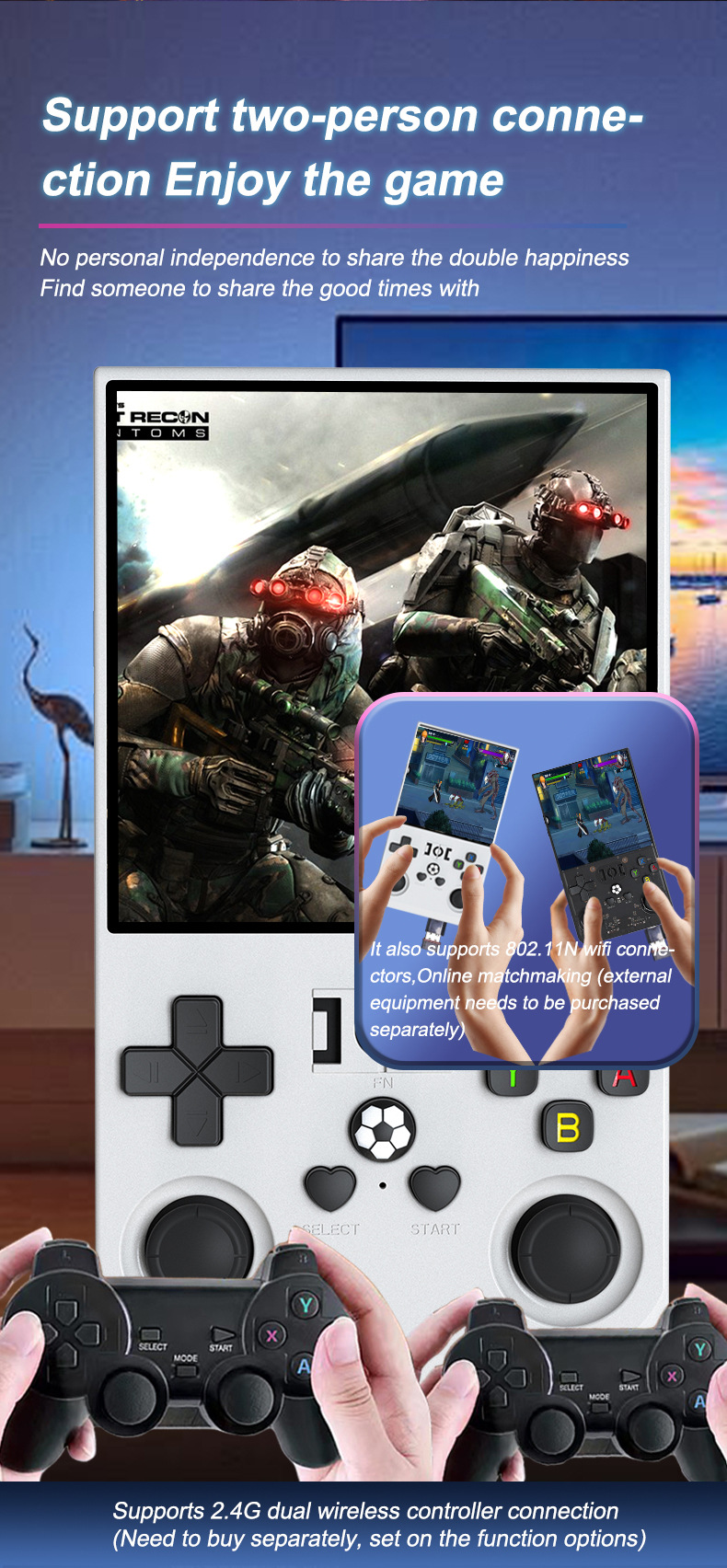 New R36MAX Open Source Handheld Retro Game Console 4.0inch IPS Screen Portable Pocket Arcade_voghion.com