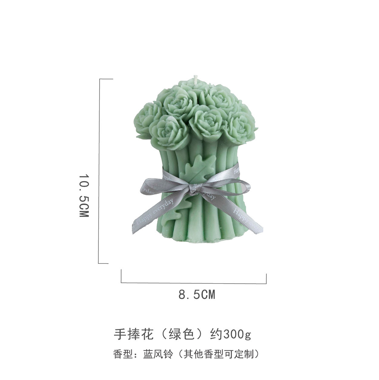 Venta caliente ramo forma vela dulce lindo regalo de boda decoración del hogar regalo decoración caliente-venta al por mayor