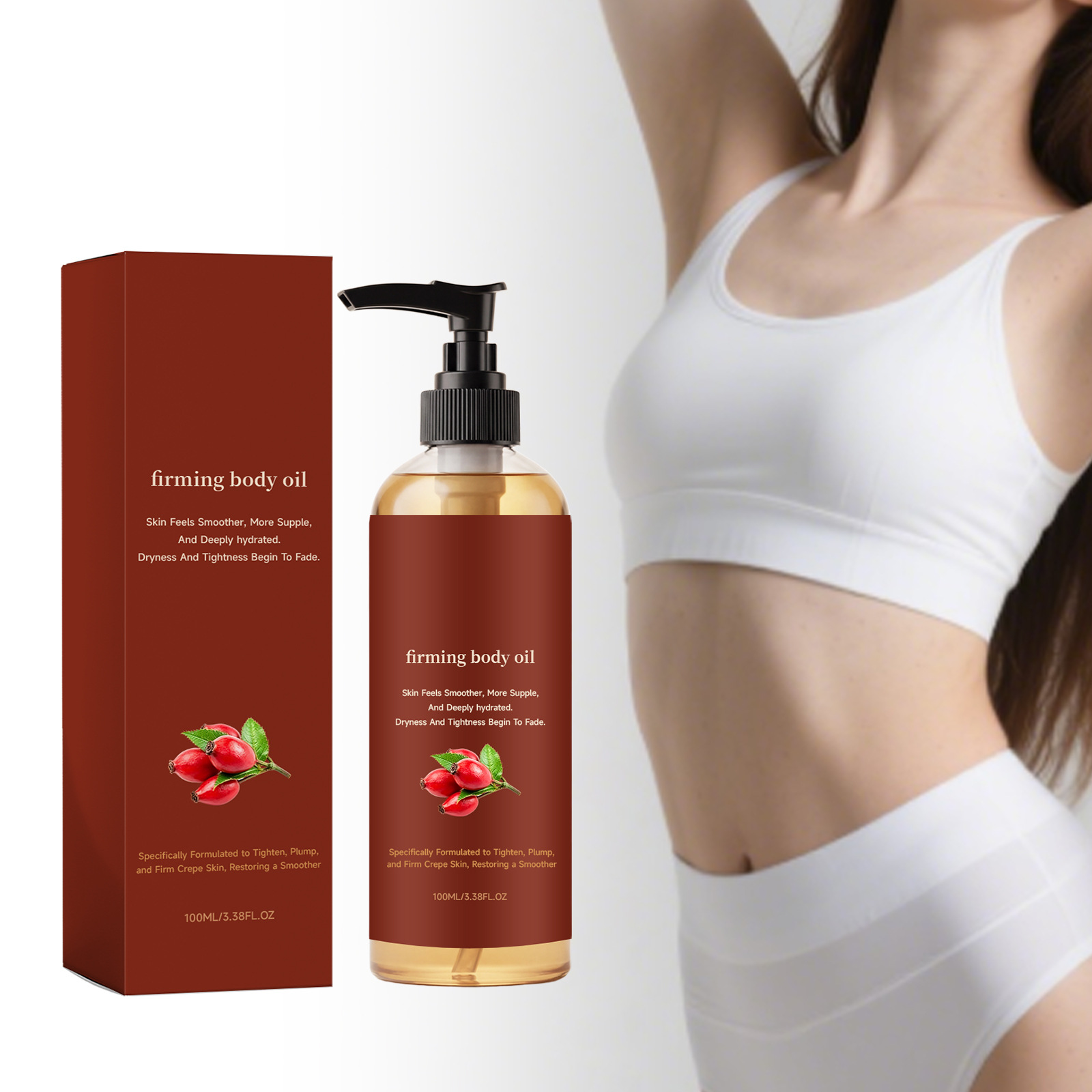 Skin Care Body Oil for Daily Use, Delicate, Moisturizing, and Radiant, Refreshing and Non-Sticky Massage Body Oil