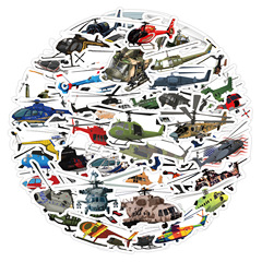 60張新款直升機個性塗鴉貼紙汽車行李箱水杯滑板車防水貼紙批發