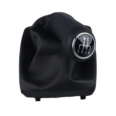 Suitable for Volkswagen Polo Polo Shift Handball Dust Cover Gear Handle Shift Knob Shift Lever (Cab and accessories) - black-5-blocks