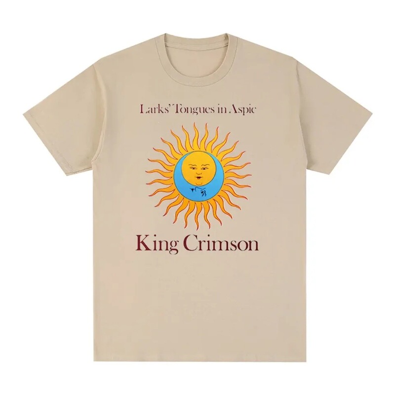 【Cross-Border European Size】King Crimson Rock Music Printed Graphic Band T-Shirt Cotton Men's T-Shirt New T-Shirt T-Shirt 【Cross-Border European Size】King Crimson Rock Music Printed Graphic Band T-Shirt Cotton Men's T-Shirt New T-Shirt T-Shirt