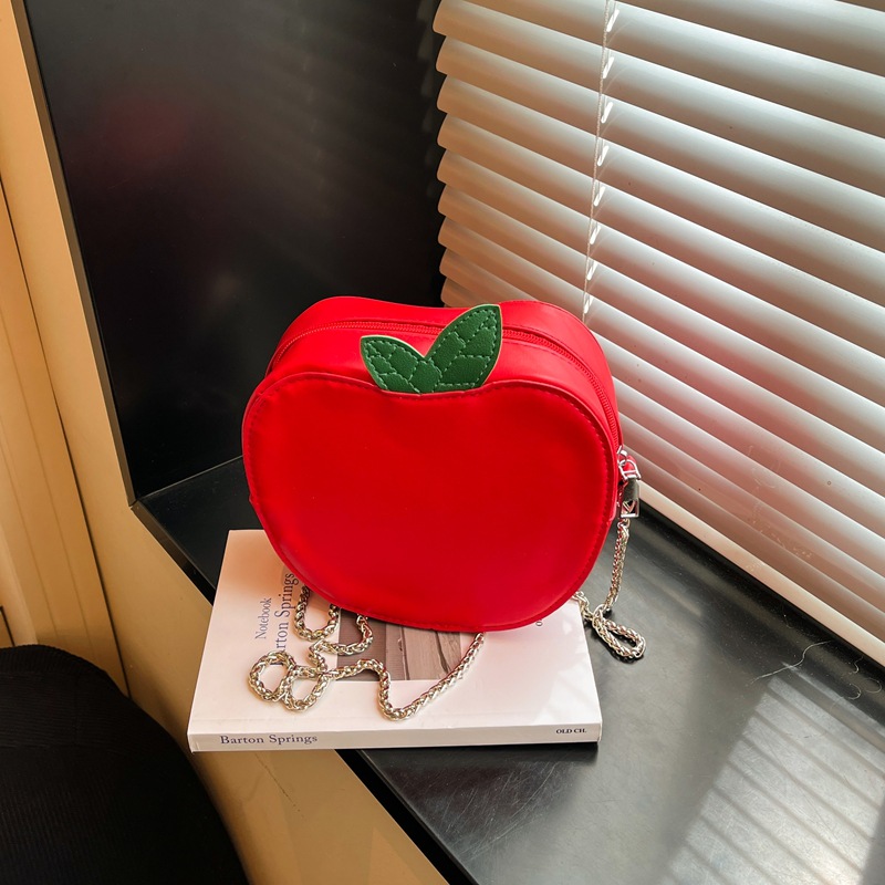 Bolsa tiracolo em forma de maçã para meninas bolsa de ombro fruta_voghion.com