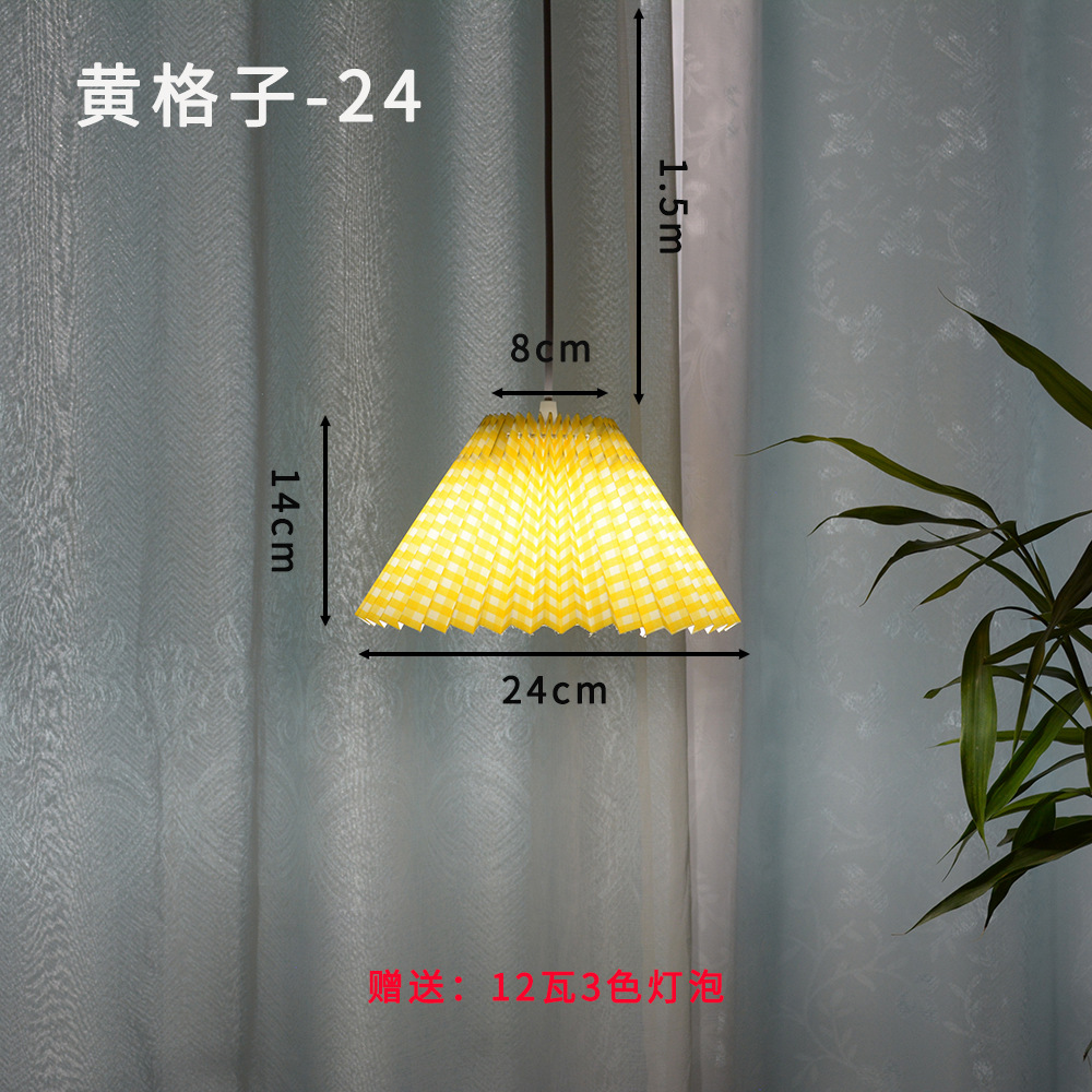 Sala de estar americana simple retro nórdico plisado cálido dormitorio comedor estudio mediados de la antigua Luz de lujo moderna araña