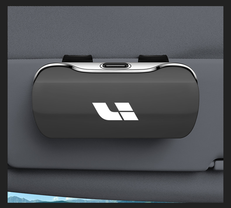 Ideal L9/L8/L7/One Car Glasses Case Car Glasses Clip Storage Box Storage Sun Visor Bill Clip