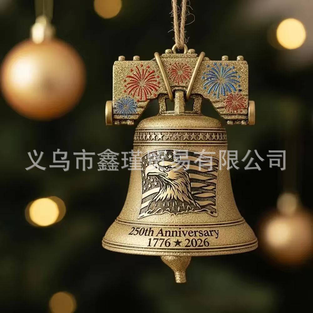 Nuevos productos transfronterizos Estados Unidos 250 aniversario Bell Ornament acrílico