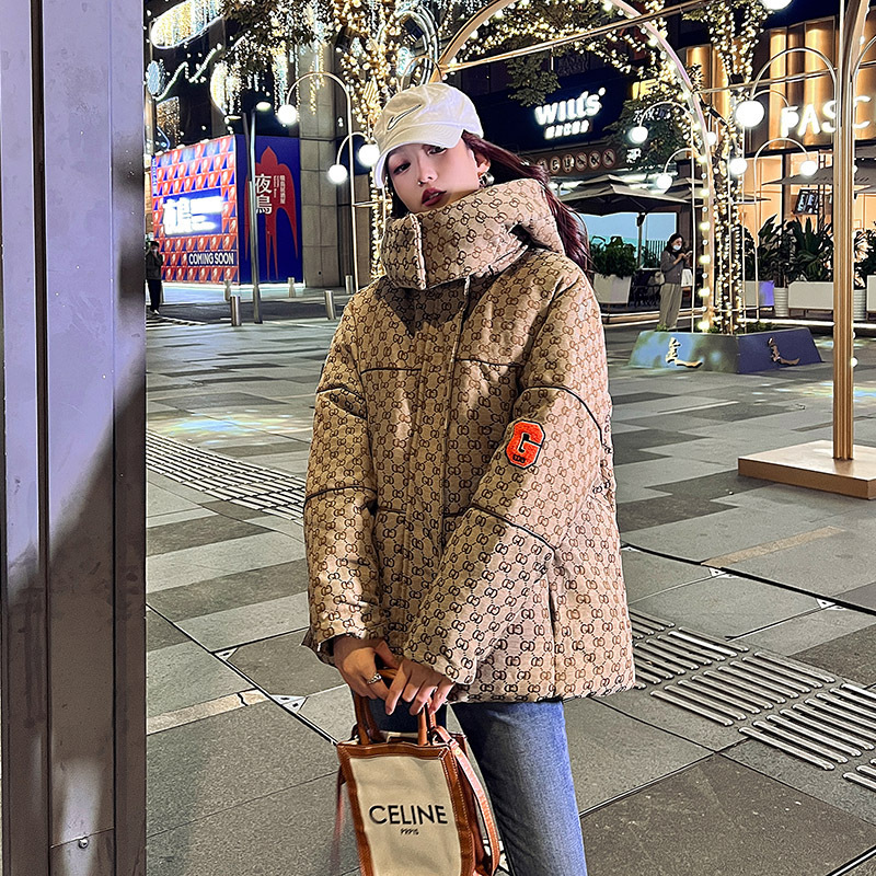 Down Cotton Jacket for Women, Warm Cotton Coat, New Fashion Casual Style, Detachable Hood, Short Cotton Coat Down Cotton Jacket for Women, Warm Cotton Coat, New Fashion Casual Style, Detachable Hood, Short Cotton Coat