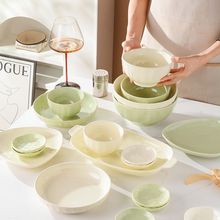 舍里餐具碗碟餐具微波炉套装家用整套高颜值陶瓷碗盘组合盘碟碗