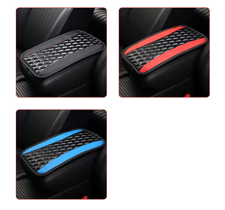 Carefully Selected Armrest Box Mat, Universal for All Seasons, Car Booster Cushion, Central Cushion, Armrest Protector, Leather Handrest Protection