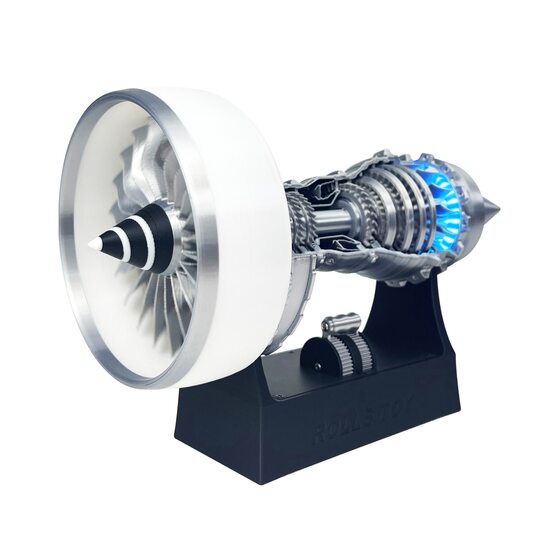 3D printing aviation aircraft engine simulation model can launch toy turbine engine model luminous assembly