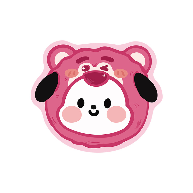 En stock de dibujos animados especial en forma de alfombra de piso de Cachemira Internet celebridad estilo lindo puerta decorativa estera Amazon Generación de pelo estera de mesa de té estera