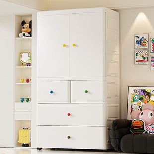Deepened and Thickened Extra-Large Baby Wardrobe Baby Storage Cabinet Simple Small Wardrobe Clothes Organizing Storage Cabinet