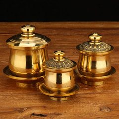 Factory wholesale brass holy water cups Buddha altar offering cups purified water cups temple Buddha hall home water cups Buddhist accessories