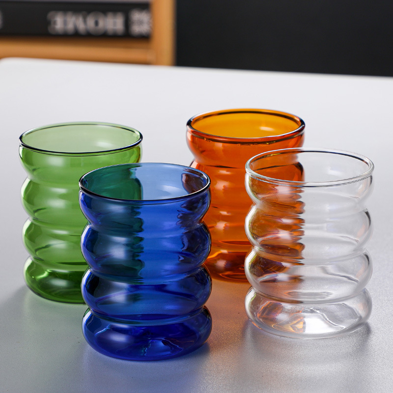 Wholesale glass coffee cup milk cup colo...