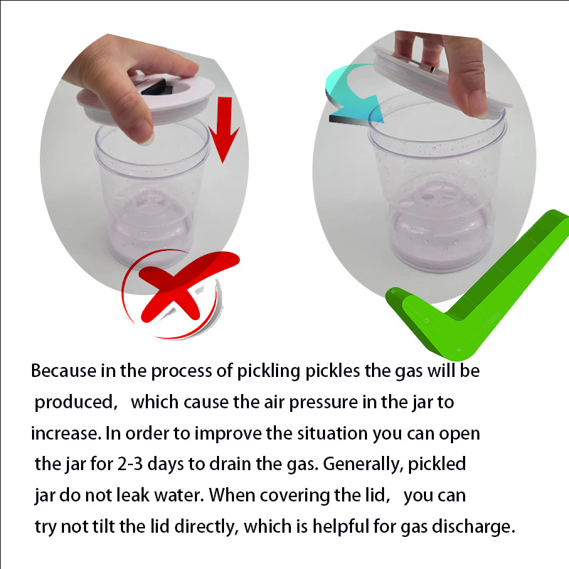 barattolo per sottaceti separatore secco e umido da cucina barattolo per sottaceti distributore secco e umido barattolo a clessidra contenitore di plastica_voghion.com